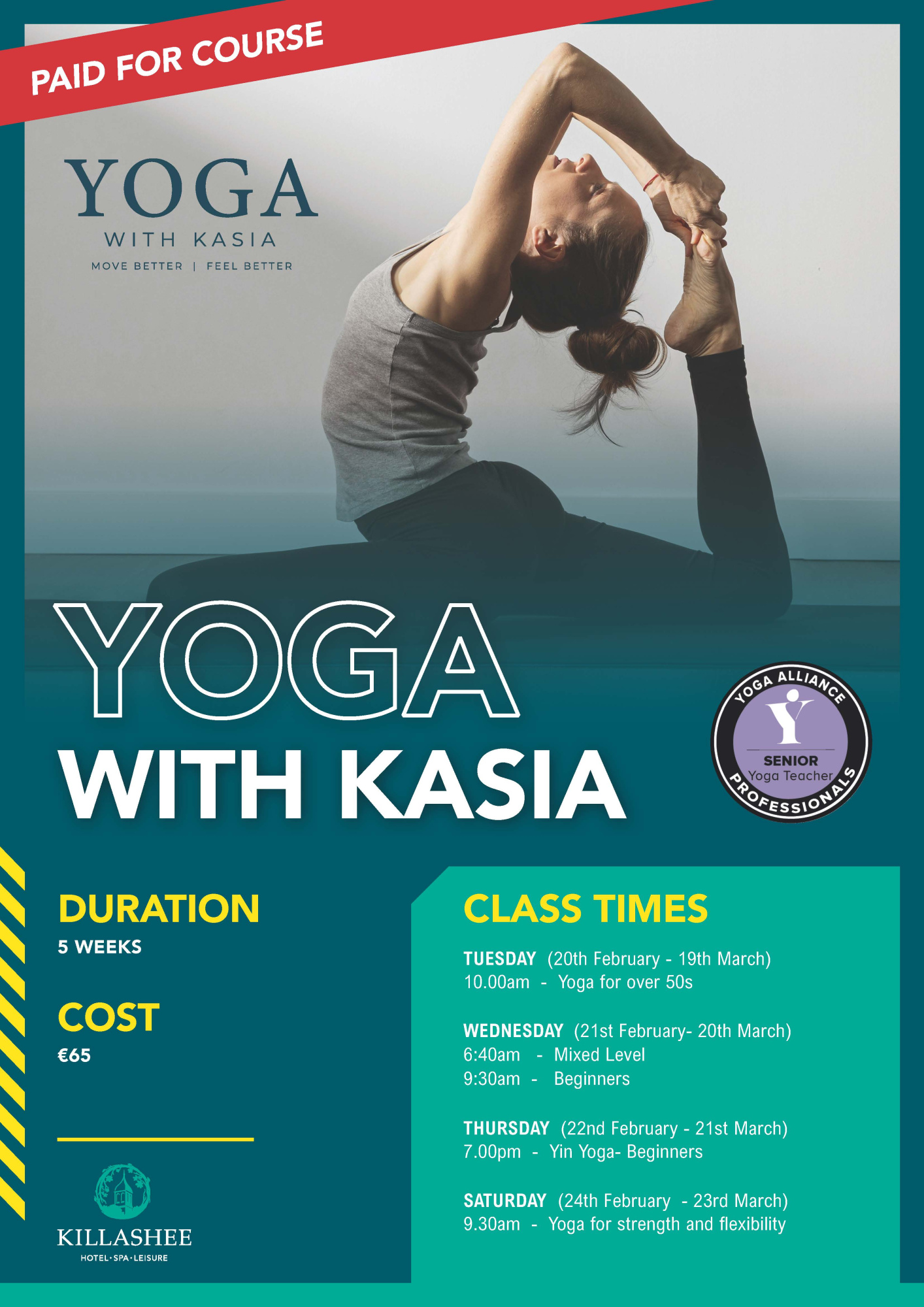 yoga kasia course
