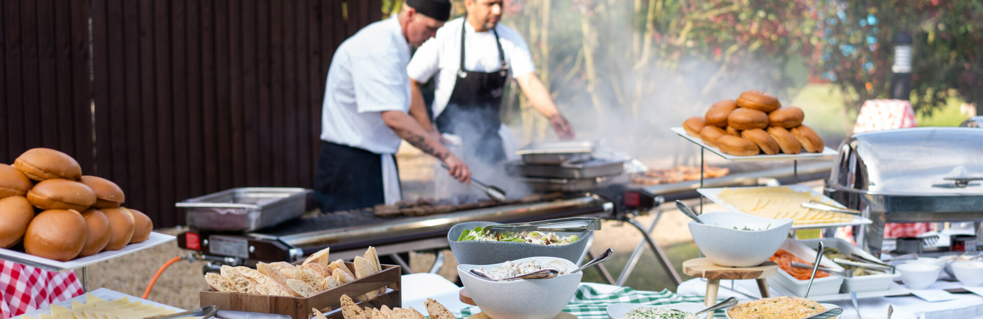 BBQ Food Setup at Killashee Hotel - Killashee Hotel