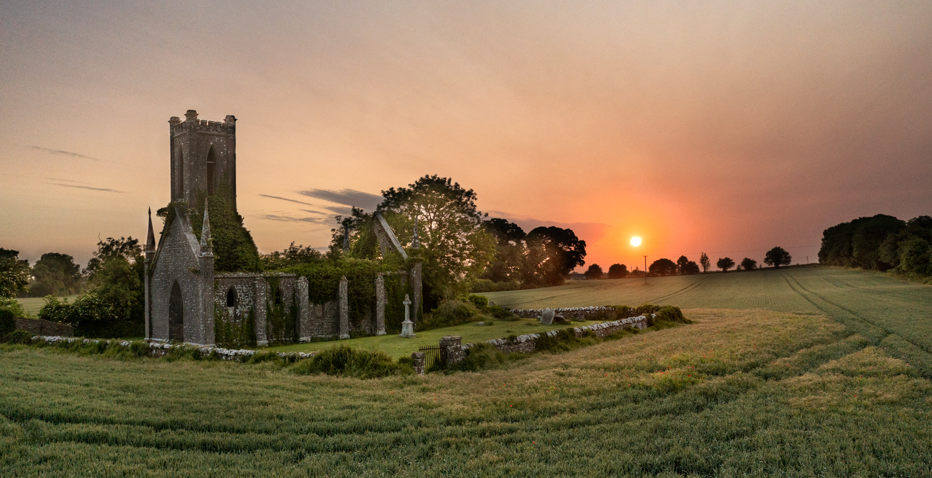 Sunrise Ballynafagh Church Prosperous Co. Kildare master - Killashee Hotel