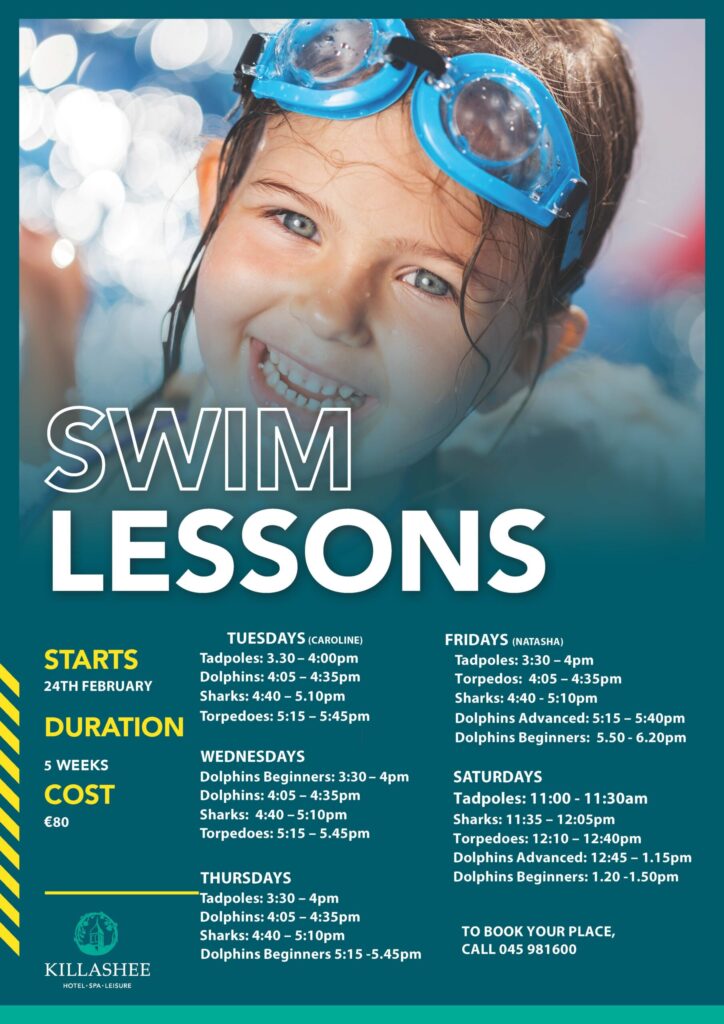 Swim FEBRUARY 26 - Killashee Hotel